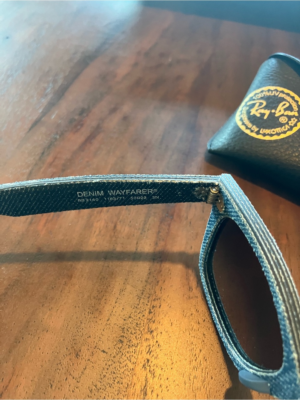 Ray-Ban Denim-Trim Sunglasses with Case - Picture 5 of 7